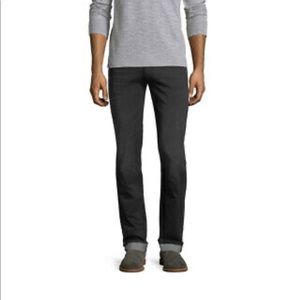 J Brand Tyler Slim French Terry "Extra Galaxtic" Black Knit Jeans